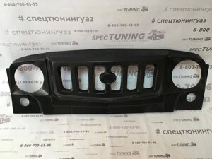 Решетка радиатора УАЗ 469, Хантер "Ирбис Вертикальный"Стекло-пластик)