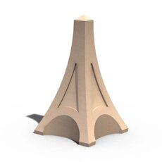 Столбик для парковки "Эйфелева башня" Вландо , ТП-03.700, 400хх700 мм (ШхВ), архитектурный бетон
