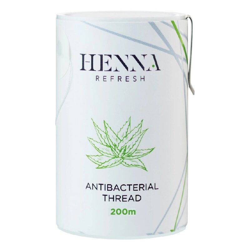Антибактериальная нить для тридинга с соком алоэ Henna Refresh от компании Lucky Master - фото 1