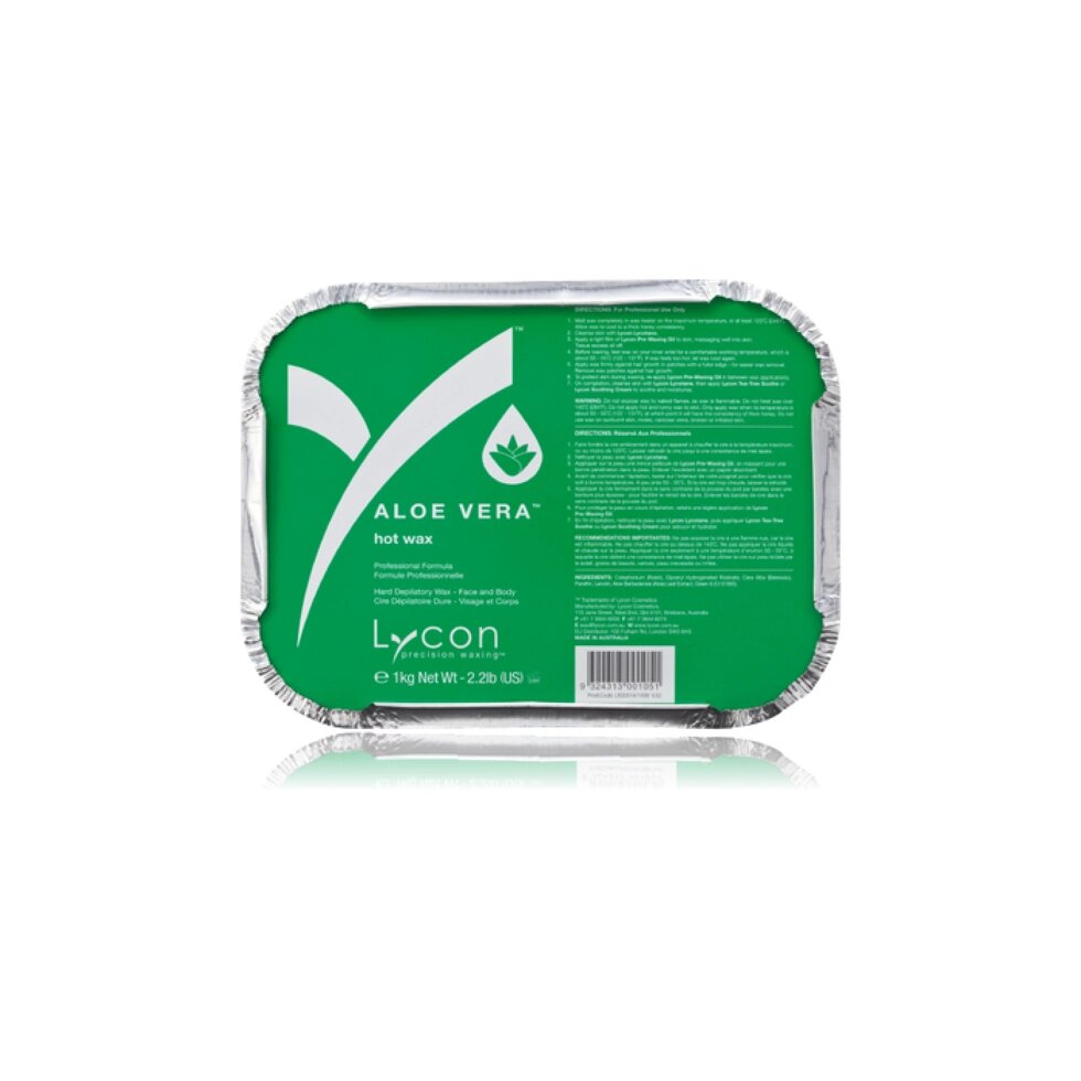 Горячий воск с Алоэ Вера Сильный Lycon, Aloe Vera Hot Wax, 1 кг от компании Lucky Master - фото 1