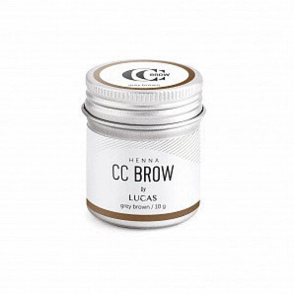 Хна для бровей CC BROW в баночке Grey Brown, 10 гр от компании Lucky Master - фото 1