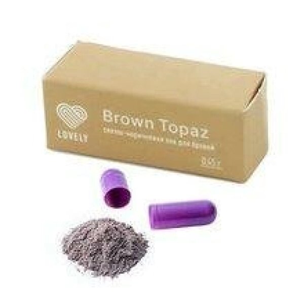 Хна для бровей Lovely, 1 капсула, (Brown Topaz - светло-коричневый) 0,45 гр ##от компании## Lucky Master - ##фото## 1