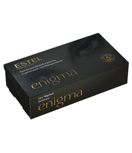 Краска для бровей и ресниц ESTEL Professional ENIGMA тон черный от компании Lucky Master - фото 1