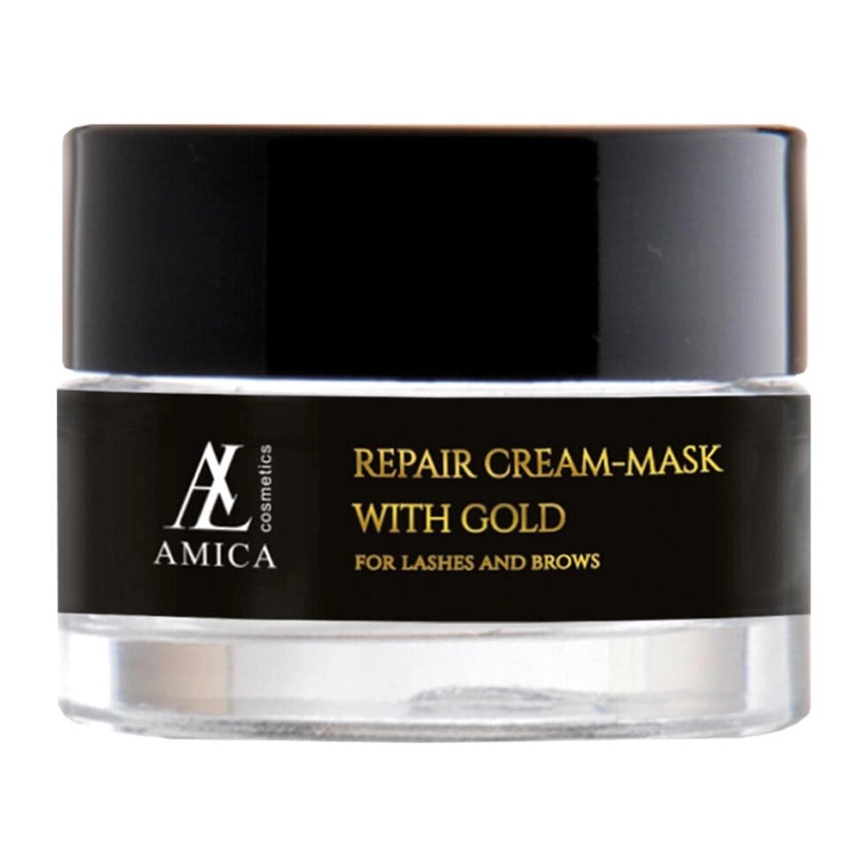 ВОССТАНАВЛИВАЮЩАЯ КРЕМ-МАСКА REPAIR CREAM-MASK WITH GOLD, AMICA LASHES от компании Lucky Master - фото 1