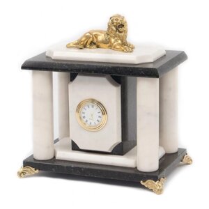 Часы "Лев" мрамор бронза 117227