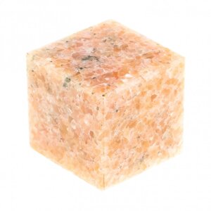 Кубик камень розовый мрамор 22 мм 123395
