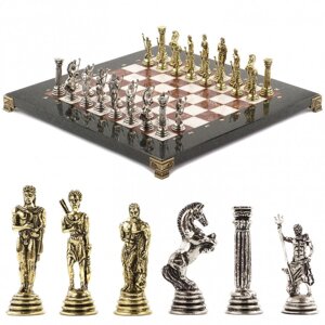 Шахматы "Посейдон" 32х32 см лемезит мрамор 120788