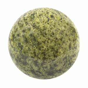 Шар из камня 12 см - красивый шар из зеленого змеевика недорого