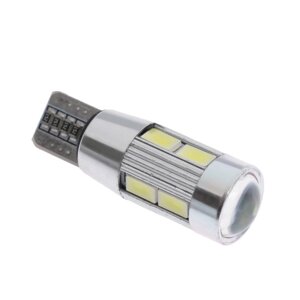 Автолампа светодиодная Cartage, T10, 12 В, 10 SMD, линза