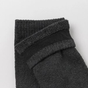 Носки мужские махровые, цвет тёмно-серый, размер 27-29 (6 пара)