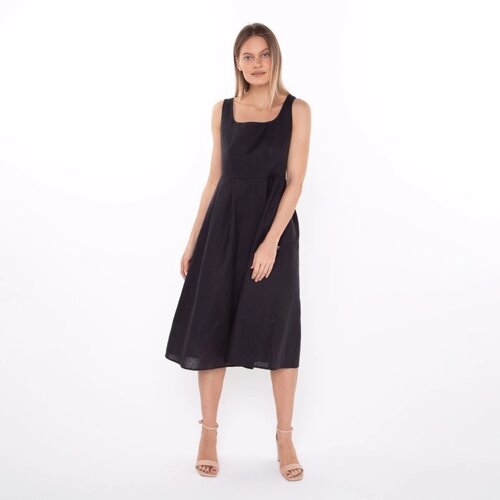 Платье женское, цвет чёрный, размер 44