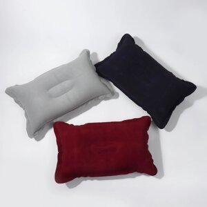 Подушка дорожная, надувная, 46 29 см, цвет МИКС
