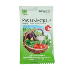 Регулятор роста природный "Август", "Рибав-Экстра", ампула в пакете, 1 мл