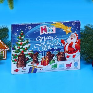 Шоколад молочный Hibbi "Рождественские фигурки", 100 г