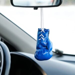 Украшение на зеркало "Боксерская перчатка", 95 см, синий