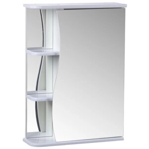 Зеркало-шкаф "Тура" З. 01-5501, с тремя полками, 55 х 15,4 х 70 см
