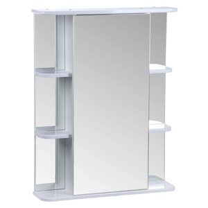 Зеркало-шкаф "Тура" З. 01-6501, с двумя секциями полок, 65 х 15,4 х 83,2 мм