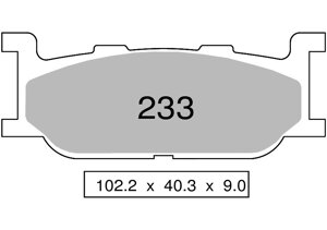 Колодки дискового тормоза Trofeo Sintered 233 (LMP263, FDB781)