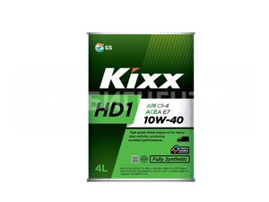 Масло моторное KIXX HD1 10W-40 CI-4/SL/E7 син. 4 л