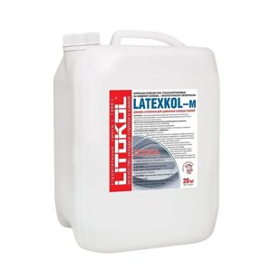 Добавка к клею латексная LATEXKOL-м белая (канистра) 20 кг Litokol