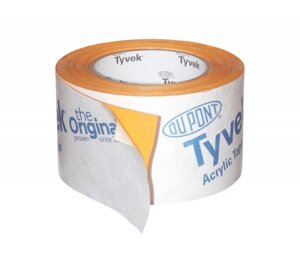 Лента клейкая акриловая Tyvek Acrylic Tape-односторонняя 60ммх25м E0137745