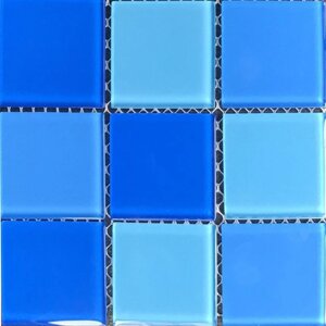 Мозаика стеклянная Aquaviva Cristall Light Blue (48 мм)
