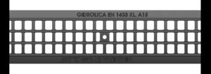 Решётка водоприёмная GidrolicaStandart РВ-10.13,6.50 ячеистая пластиковая