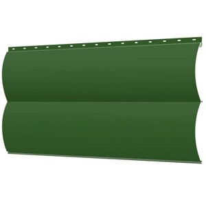 Сайдинг металлический Блок-Хаус под бревно RAL6002 Зеленый Лист