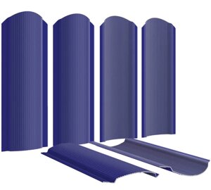 Штакетник металлический Фигурный 110мм RAL5002 Синий Ультра полиэфирная эмаль в цвет