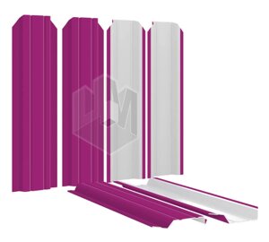 Штакетник металлический Узкий 85мм RAL4006 Пурпурный