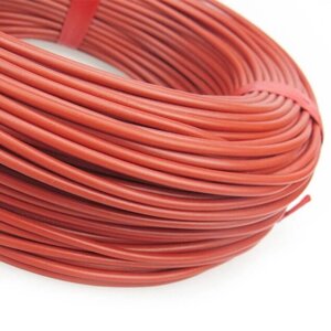 Нагревательный кабель 66 Ом 20 метров 2 мм силикон
