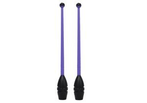 Булавы для художественной гимнастики комбинированные Нужный спорт 45 см фиолетово-черный