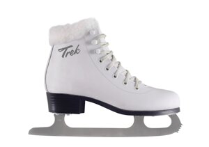 Коньки фигурные TREK Skate Fur белый (31)