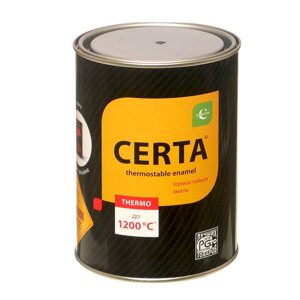 Краска термостойкая (эмаль) антикоррозионная (до 500 °С; 0,8 кг) красно-коричневая CERTA
