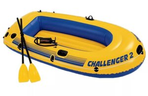 Надувная лодка Challenger 2 Set 23611441 см + весла и насос