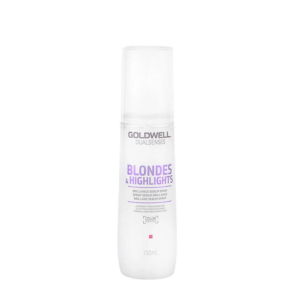 Goldwell 150 мл. Blondes & Highlights Brillance Serum Spray - сыворотка-спрей для блеска осветленных волос. от компании Интернет-магазин "Well-cosmetics" - фото 1