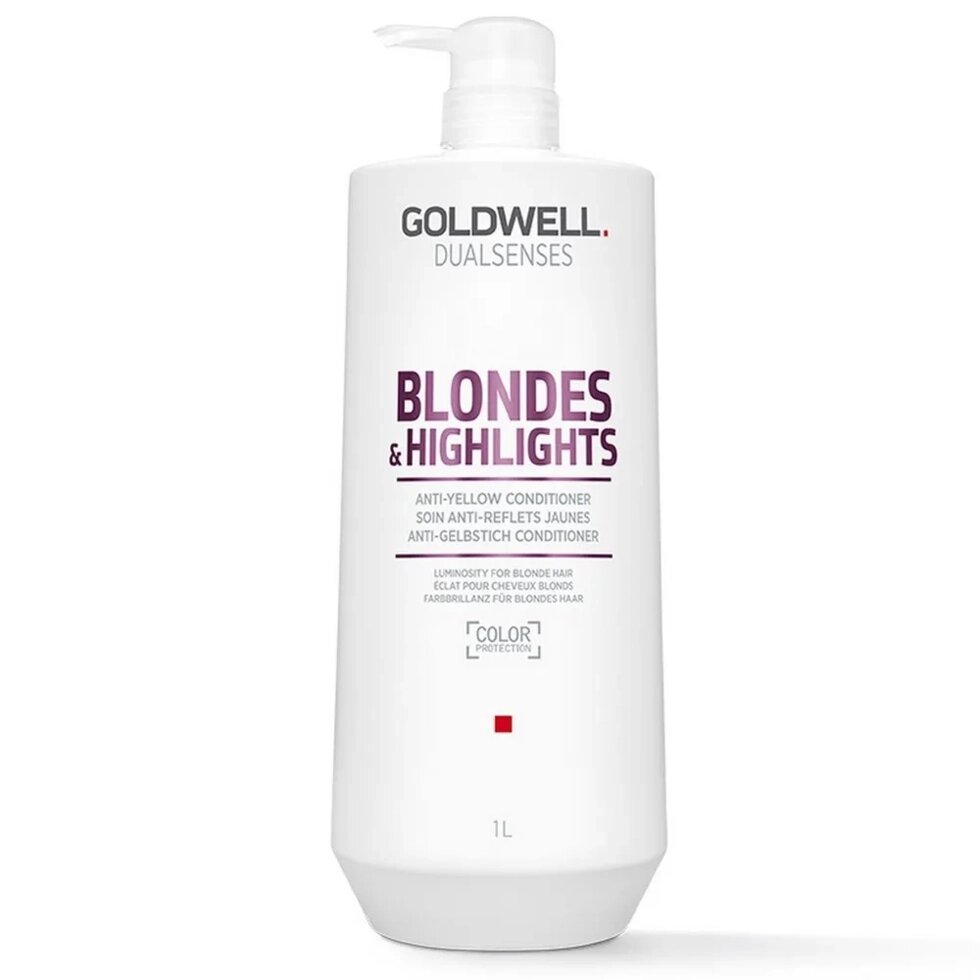 Goldwell Blondes & Highlights Conditioner - кондиционер против желтизны для осветленных волос, 1000 мл. от компании Интернет-магазин "Well-cosmetics" - фото 1