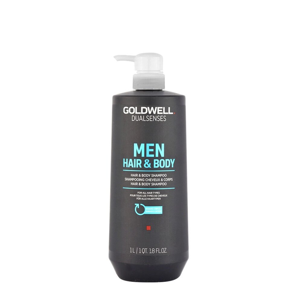Goldwell Men Hair & Body - шампунь для волос и тела, 1000 мл. от компании Интернет-магазин "Well-cosmetics" - фото 1