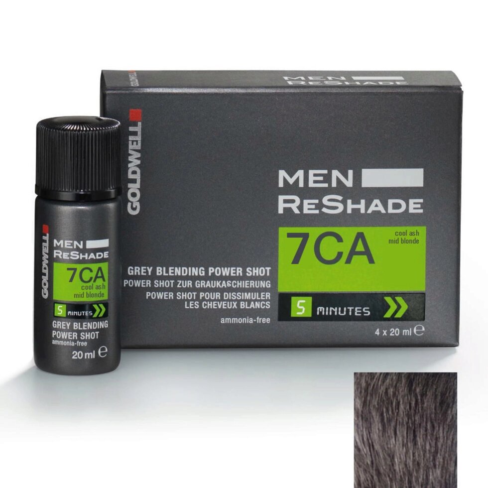 Goldwell Men ReShade 7CA - экспресс-корректор "Средний блондин", 4 X 20 мл. от компании Интернет-магазин "Well-cosmetics" - фото 1