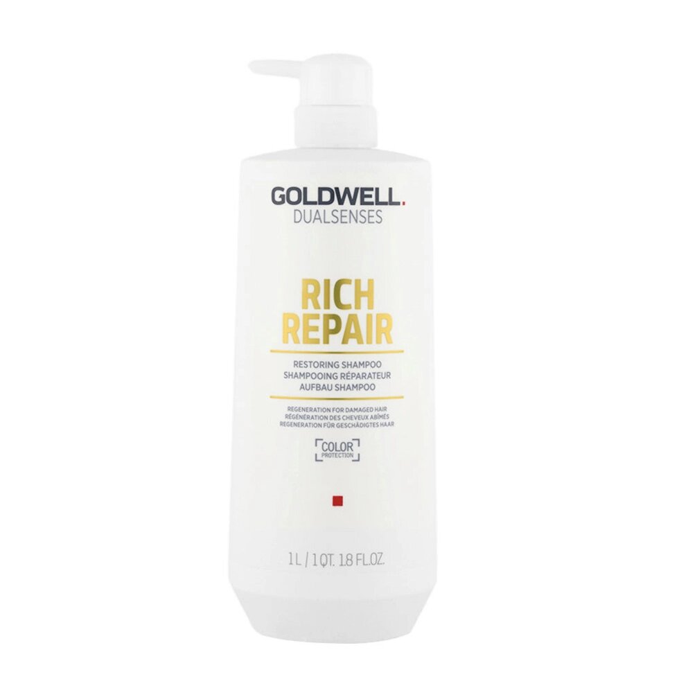 Goldwell Rich Repair Restoring Shampoo - шампунь для сухих и поврежденных волос, 1000 мл. от компании Интернет-магазин "Well-cosmetics" - фото 1