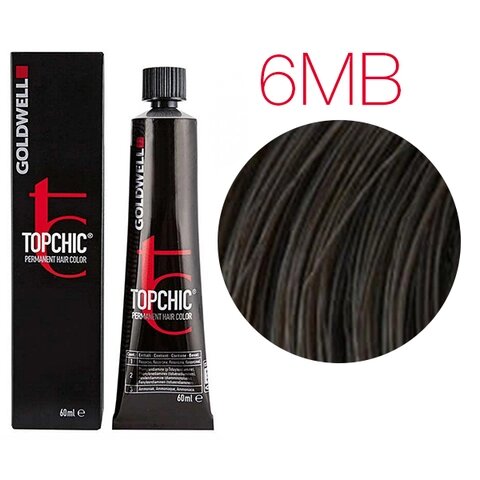 Goldwell Topchic 6MB - стойкая крем-краска, 60мл.