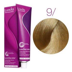 Londa Color Extra Rich 9/очень светлый блонд натуральный) - стойкая крем-краска для волос, 60 мл.