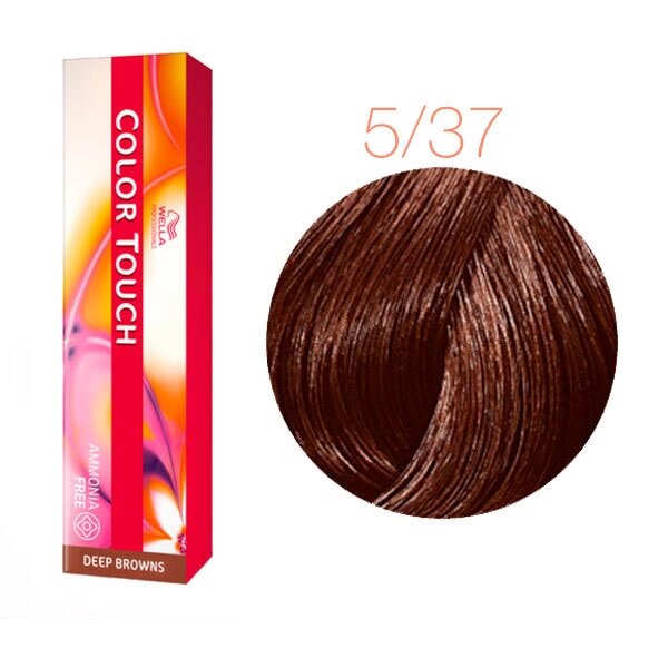 Wella Color Touch 5/37 (принцесса амазонок) - тонирующая краска для волос, 60 мл. от компании Интернет-магазин "Well-cosmetics" - фото 1