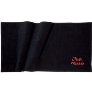 Wella Professionals полотенце для волос черное с логотипом.