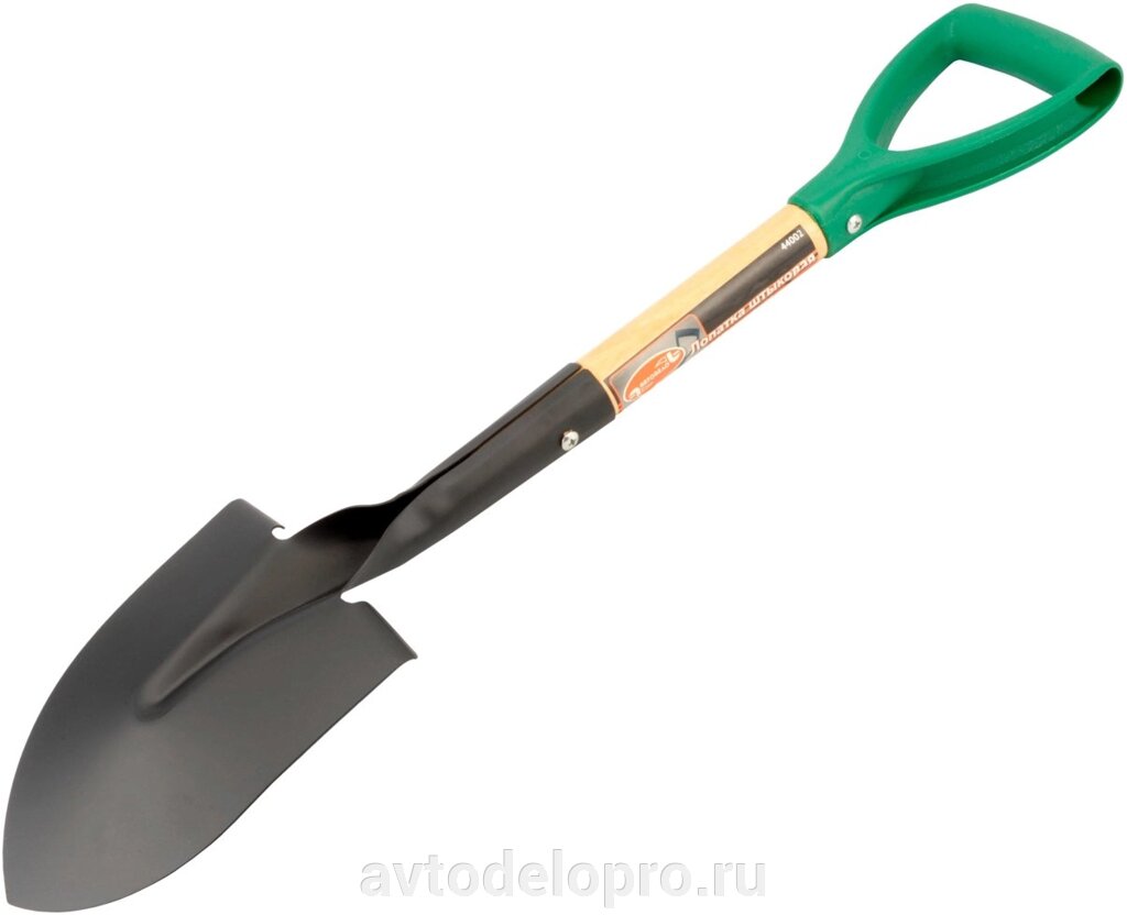 Лопатка автомобильная, штыковая (L-680мм; не складная; нерж. сталь) АвтоDело 44002 от компании АВТОДЕЛО Инструмент - фото 1