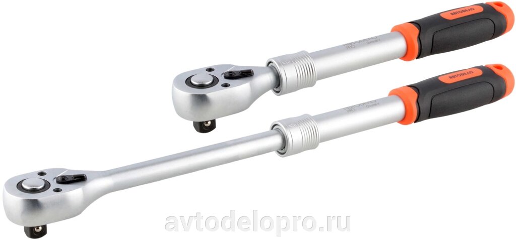 Трещотка 1/2"DR (телескопическая; L=240-440мм; 72 зубца; 5град) АвтоDело PRO (39674) от компании АВТОДЕЛО Инструмент - фото 1
