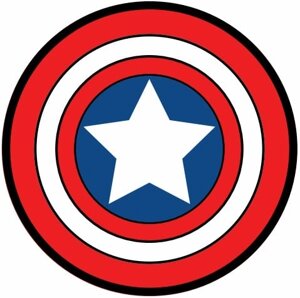 Наклейка для детского электромобиля Капитан Америка