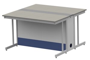 Лабораторные столы ЛОИП Стол островной высокий на рамном основании (комплектация стеллажом возможна) ЛАБ-PRO СОКв