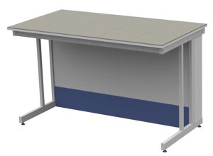 Лабораторные столы ЛОИП Стол пристенный высокий на рамном основании (комплектация стеллажом невозможна) ЛАБ-PRO СПЦв