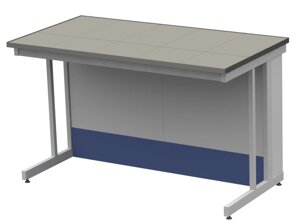 Лабораторные столы ЛОИП Стол пристенный высокий на рамном основании (комплектация стеллажом невозможна) ЛАБ-PRO СПЦв